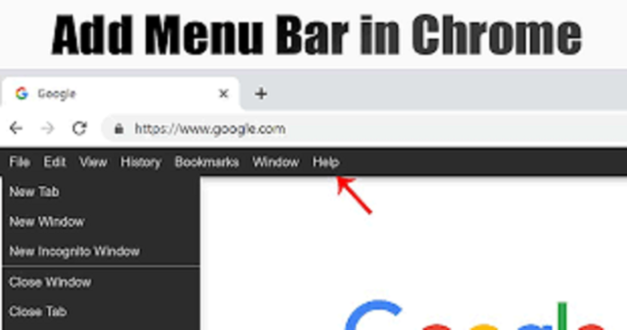 Menu Bar In Chrome
